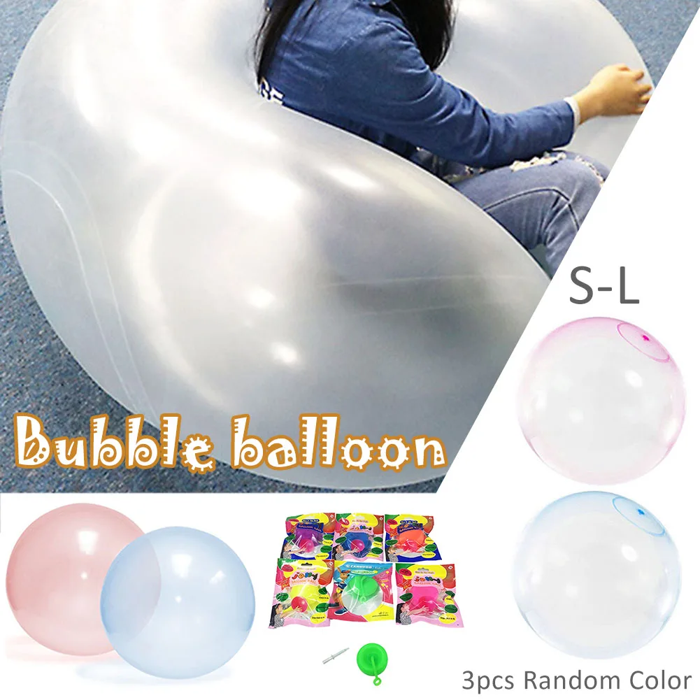 

Children Outdoor Swimming Soft Air Water Filled Bubble Ball Magic Giant Balloon Toy Fun Party Game Summer For Kids