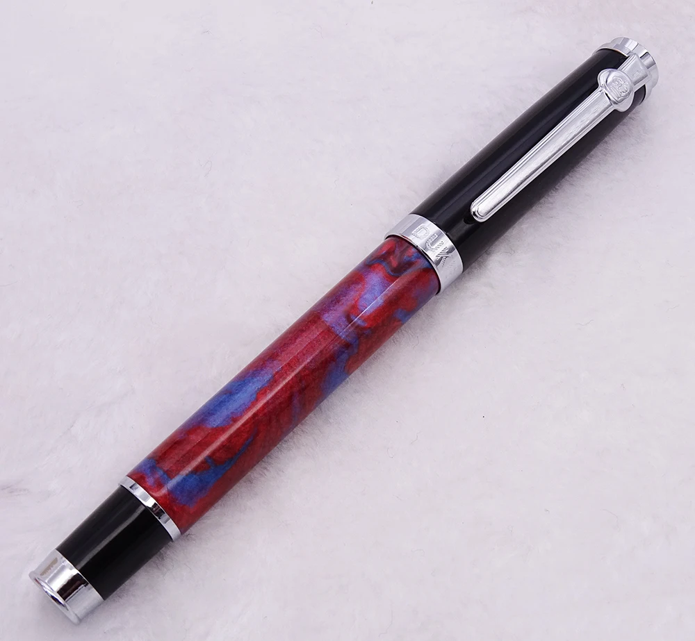

Duke Celluloid Blue-Red Rollerball Pen Beautiful Quicksand Da Vinci M Point Quality Gift Pen Business Office Home Supplies