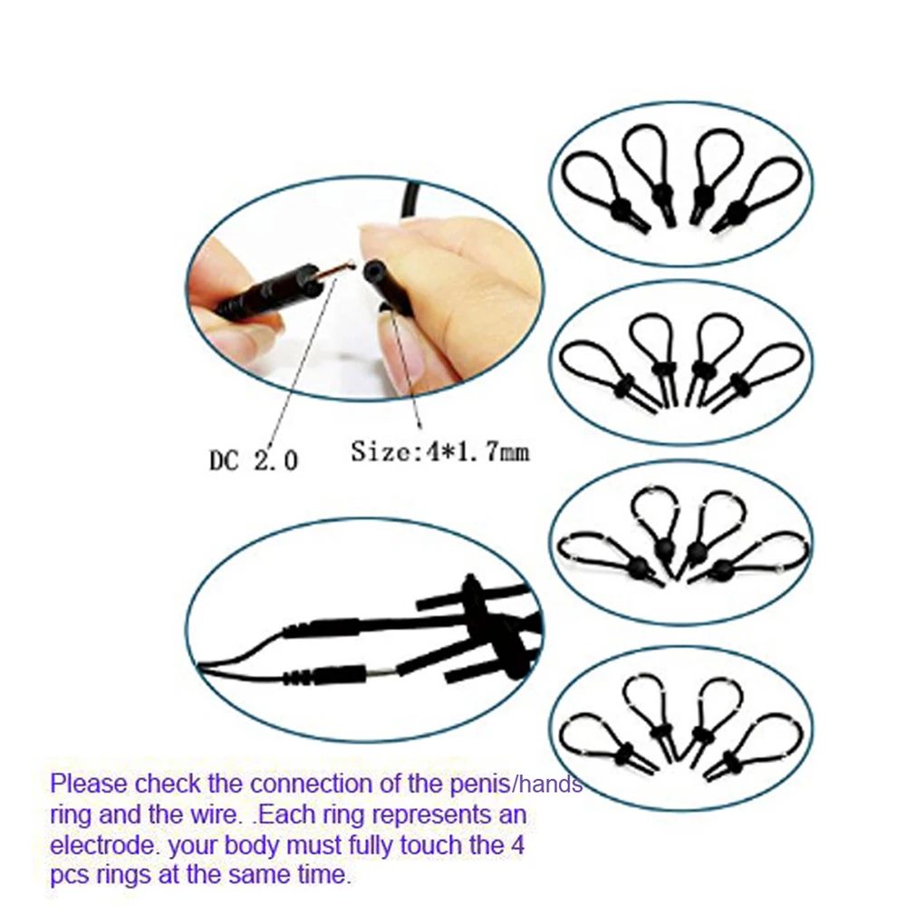 Электрический импульсный массажер для пениса зажим Кольца ударная Анальная