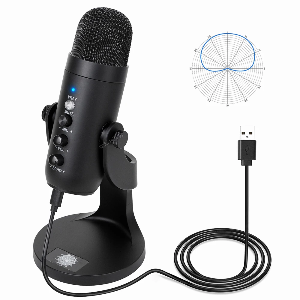 mu900 condenser microphone studio recording usb microphone for pc computer streaming video gaming podcasting singing mic stand free global shipping