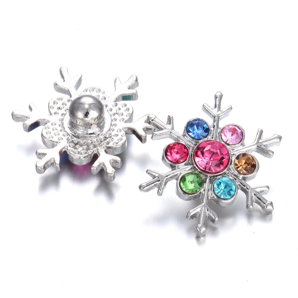 6 шт./лот новые рождественские ювелирные изделия стразы партия снежинки 18 мм