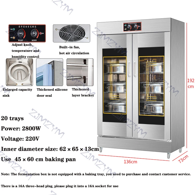 

Fermentation box commercial bread steamed buns buns waking up fermentation machine stainless steel steamer proofing box