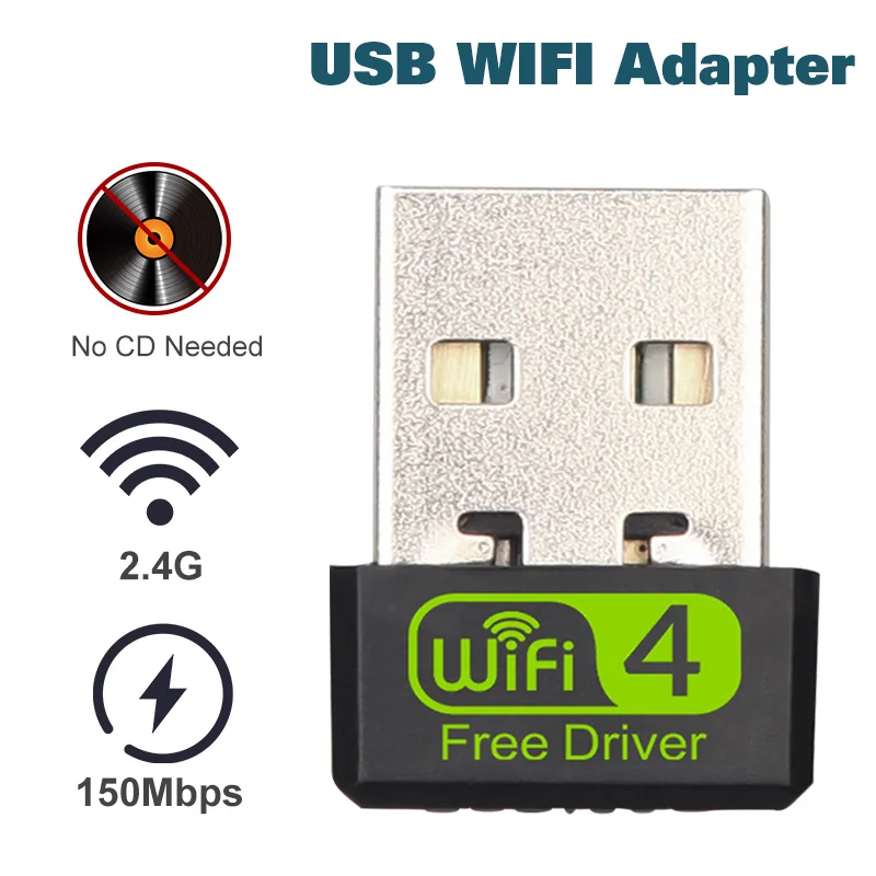 only dongle Бесплатный привод usb wifi адаптер ethernet lan беспроводной 802.11n ноутбук ключ карта antena adaptador 2,4g 5 ГГц wi fi приемник 5g мини - Цвет: only dongle