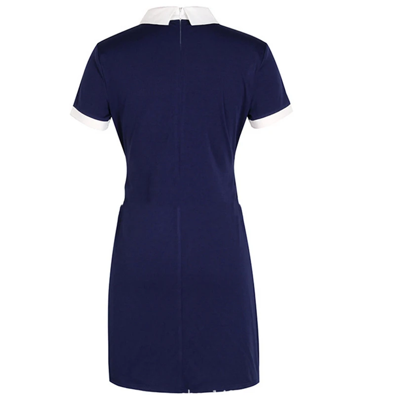 

Casual Women Dress Woman Short Mini Dress Outfits Female Summer Dress Short Sleeve Turn Down Collar Ladies Office Dresses