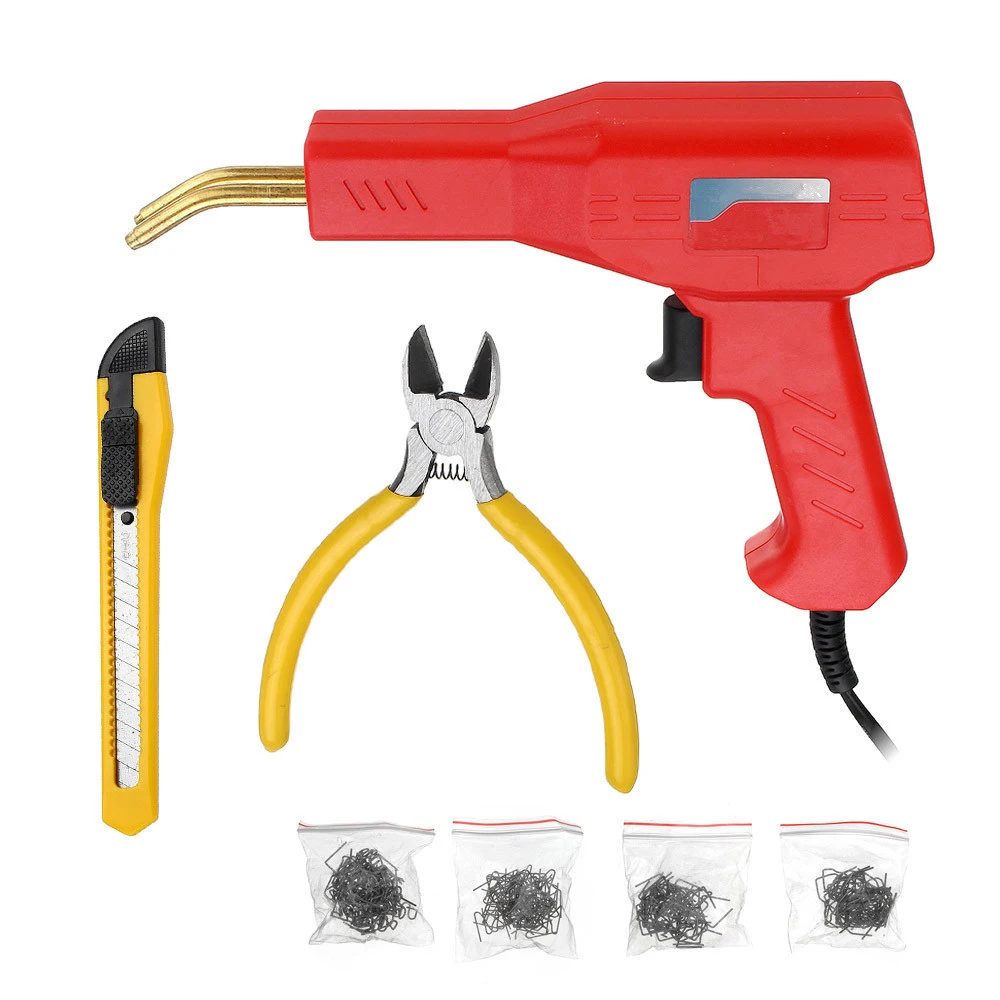 

220V Plastic Welder Garage Tools Hot Staplers Machine Staple PVC Repairing Machine Car Bumper Repair Welding Gun Hot Stapler
