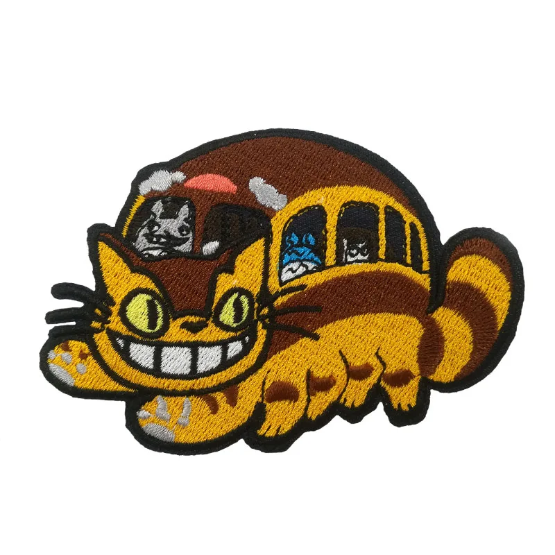 Catbus Мой сосед Тоторо Хаяо Миядзаки японское аниме вышитое железо на пластыре| |
