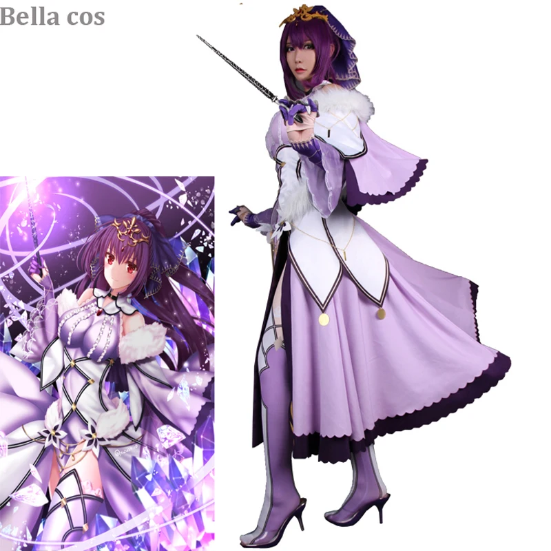 В магазине Fate Grand Order Scathach карнавальный костюм женское платье униформа костюмы на