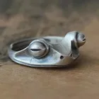 Кольцо для мужчин и женщин, регулируемое, в богемном стиле, с лягушкой
