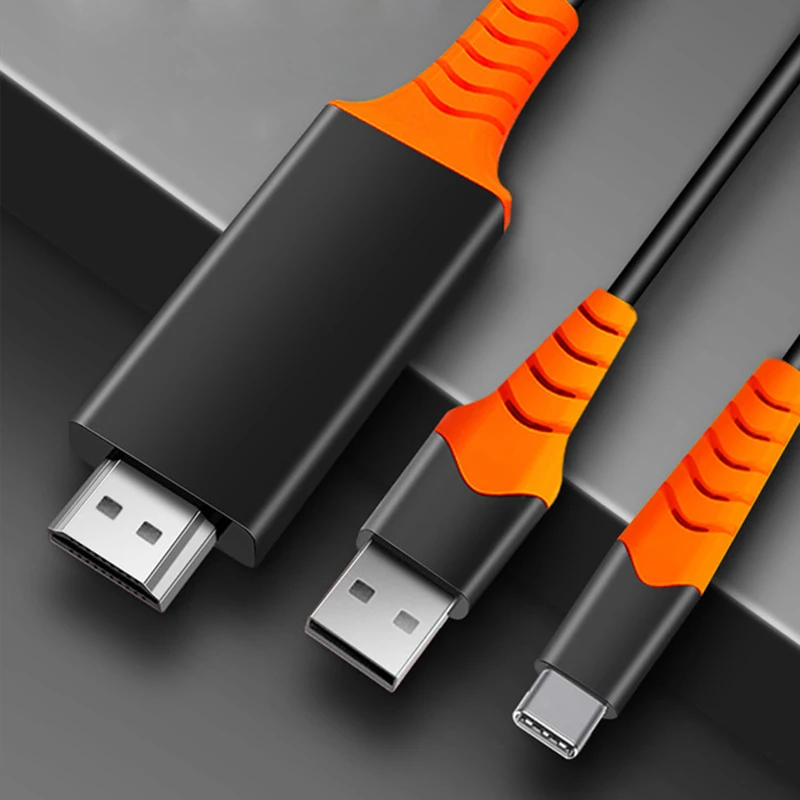 60 Гц Type C к HD 1080P преобразователь адаптер видеокабель для HDMI-совместимого