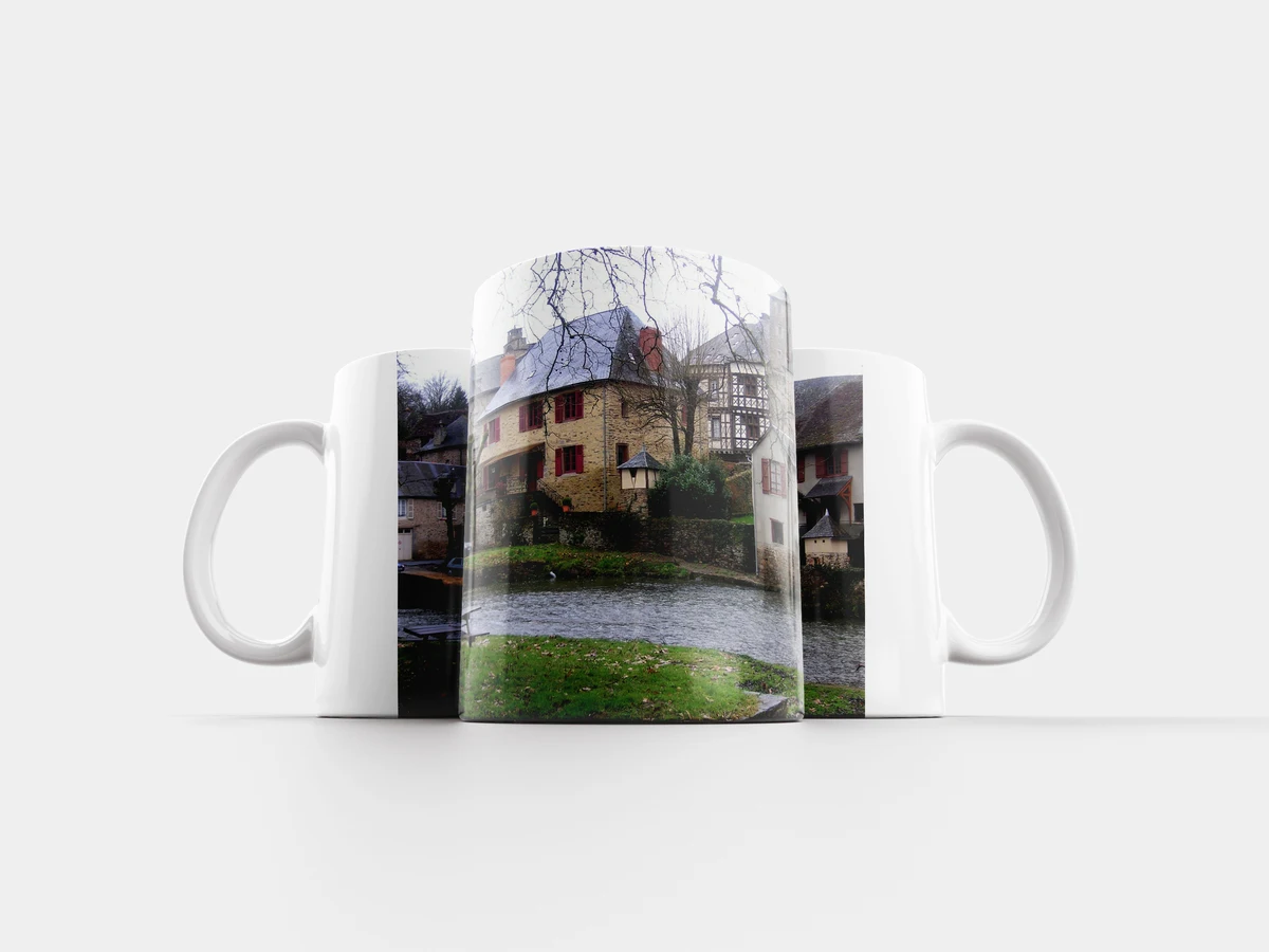 Кружка &quotривер фронтедж средневековые дома франция&quot 320 мл | Дом и сад