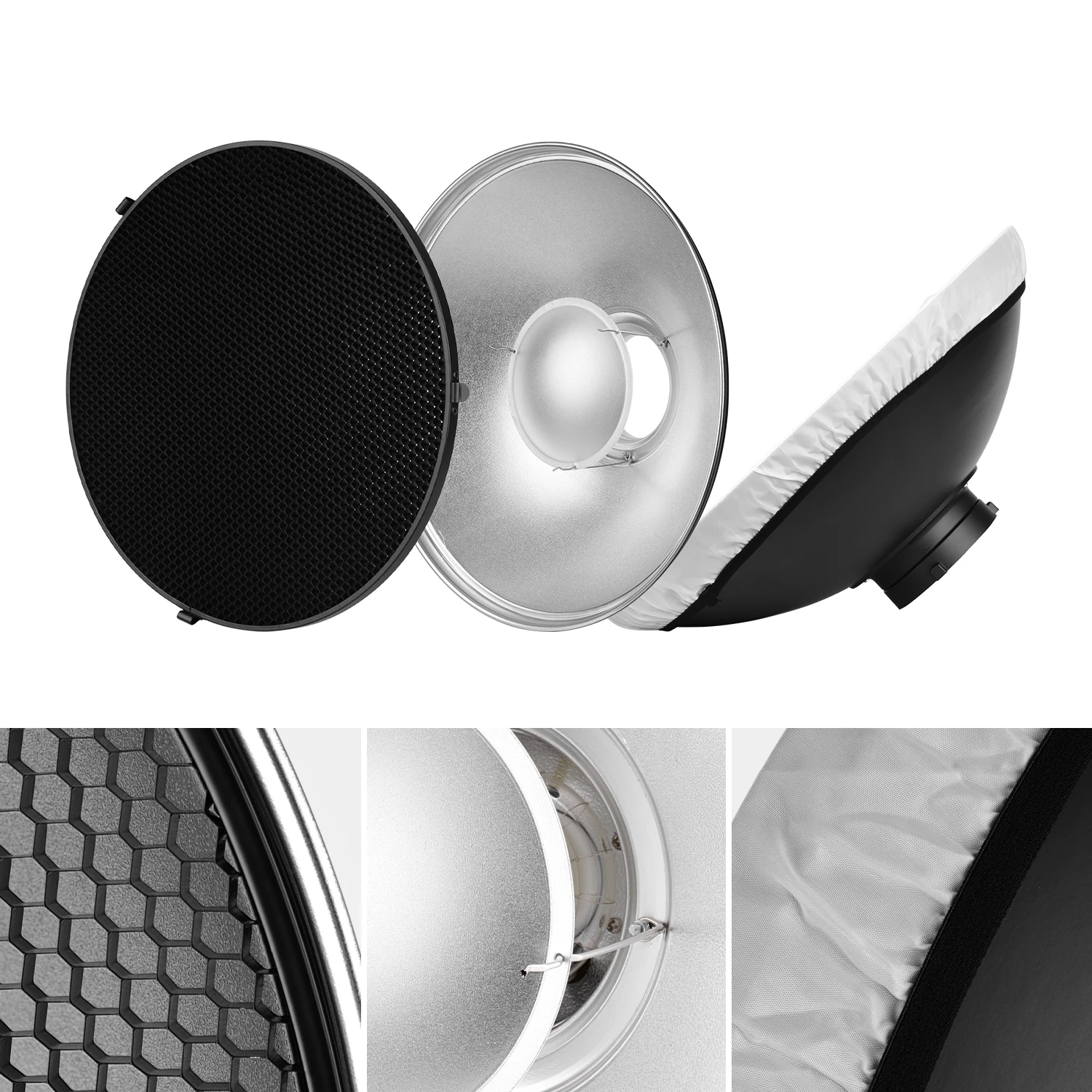16 дюймовый отражатель для студийной фотосъемки Beauty Dish диффузор с сотовой мягкой