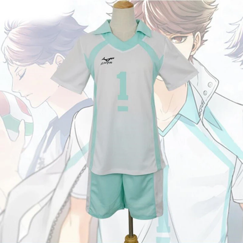 

Student Cartoon Haikyuu Jerseys Uniform Cosplay Haikyuu Kageyama Tobio Aoba Johsai Koushi Sugawara Oikawa Tooru Cosplay Costume