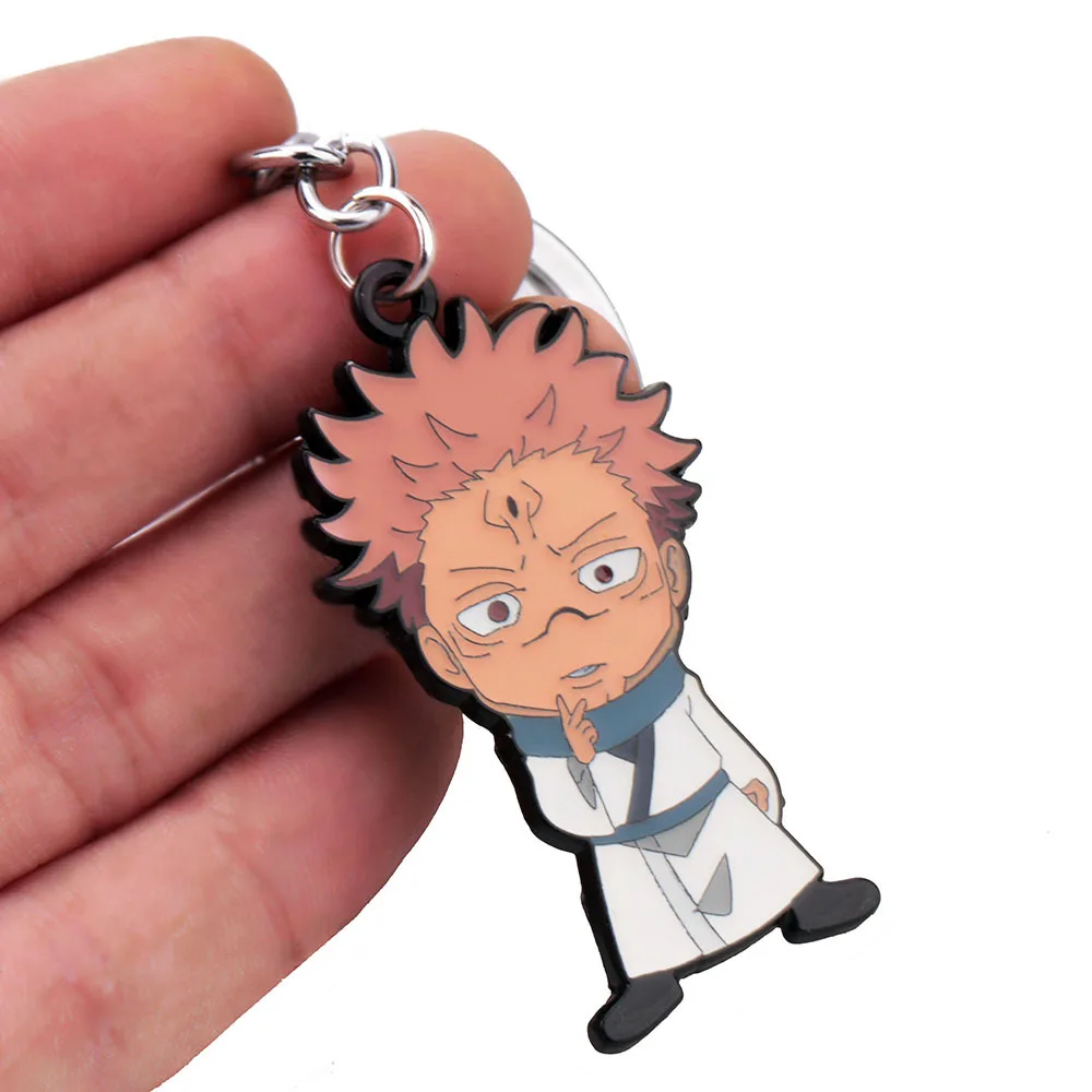 

Jujutsu Kaisen Key Chain Anime Itadori Yuji Black Keychain Metal Pendant Hot New Products Keyring