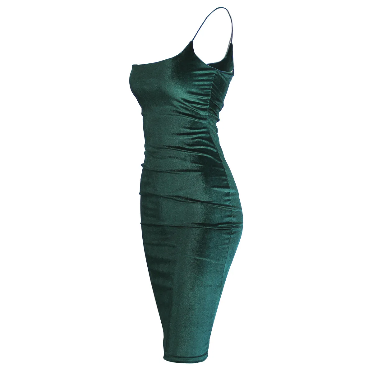 TMWEVN Золотое бархатное сексуальное облегающее платье для вечеринок на одно