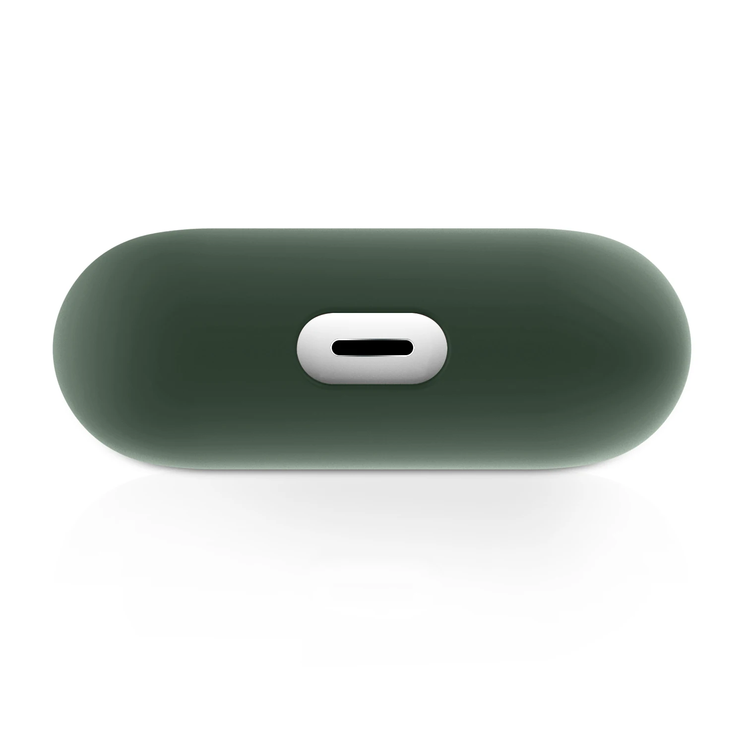 Чехол для AirPods Pro, мягкий жидкий силиконовый защитный чехол, видимый передний светодиодный чехол для AirPods Pro, чехол 3, модный зеленый