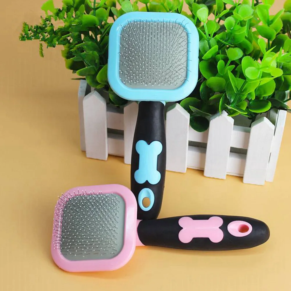 Вращающаяся на 360 градусов Расческа для собак Массажная щетка кошек расчески с