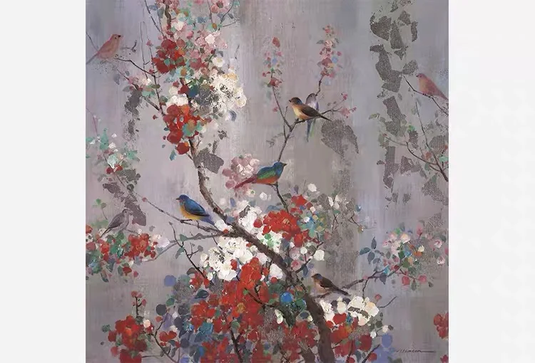 3D-обои на заказ настенные ретро-обои с изображением цветов птиц фона для гостиной