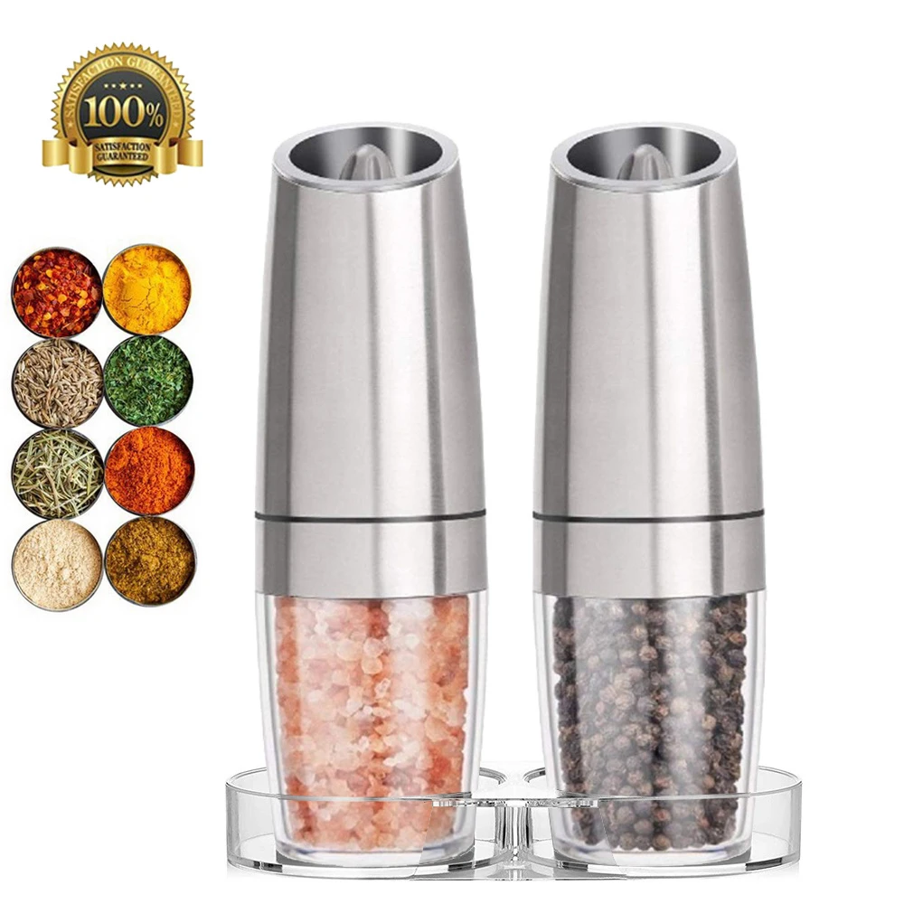 Электрическая мельница для перца специй дробилка еды шейкер соли из нержавеющей