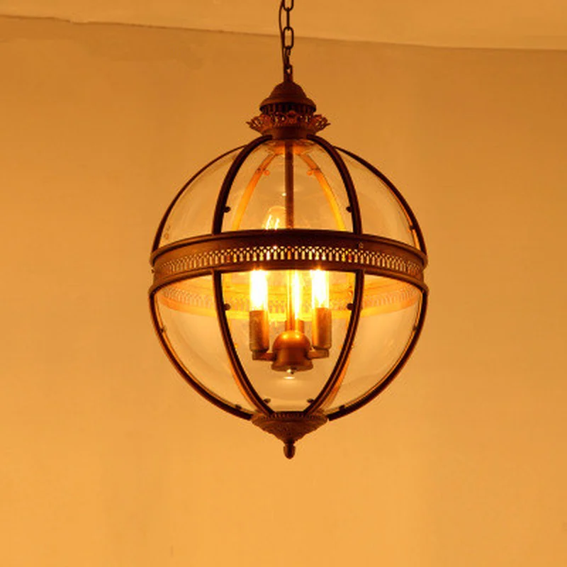 Креативный индивидуальный винтажный подвесной светильник из кованого железа