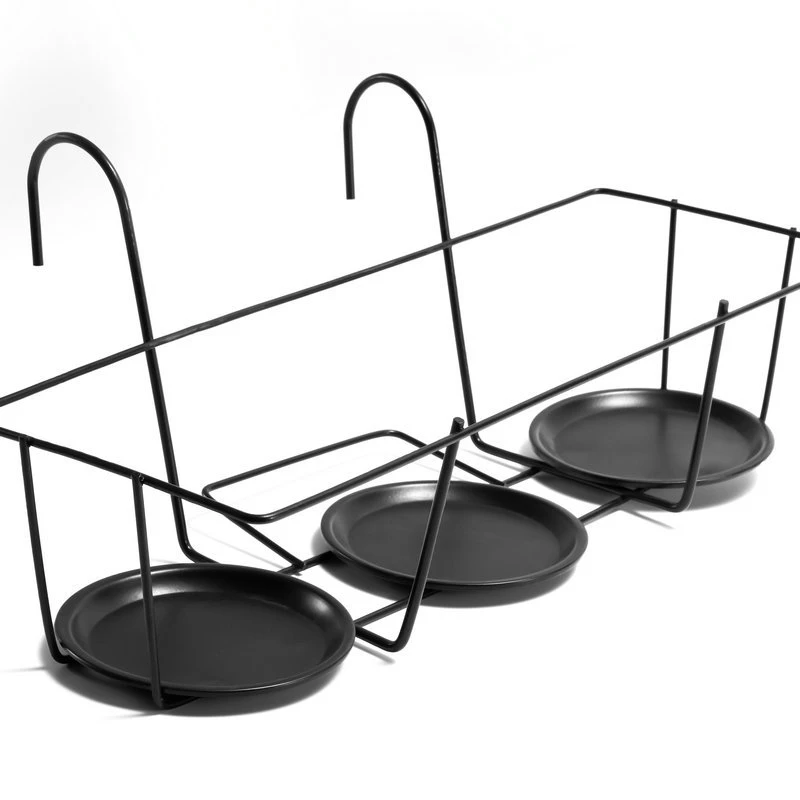 

Stand Storage Rack Hanging Organizer Deck Rail Shelf Balcony Rail Planter Shelf Fence Railing Flower Holder