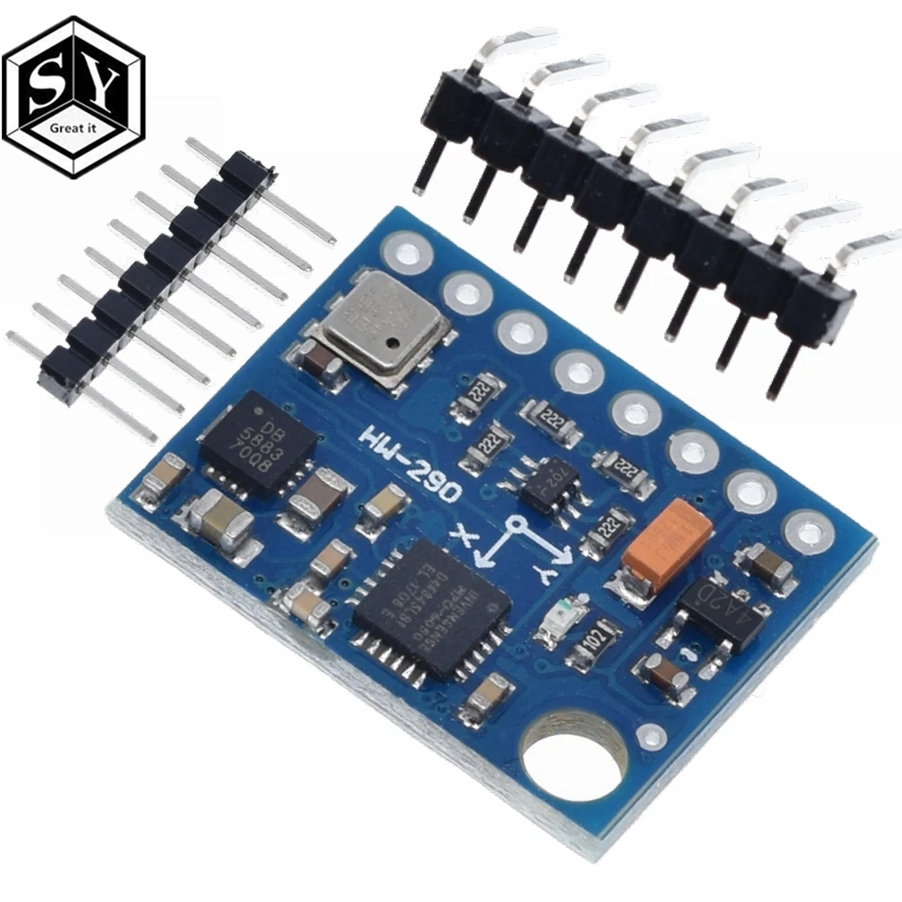 GREAT IT GY 87 10DOF модуль MPU6050 HMC5883L BMP180 GY87 сенсорный для Arduino|Интегральные схемы| |