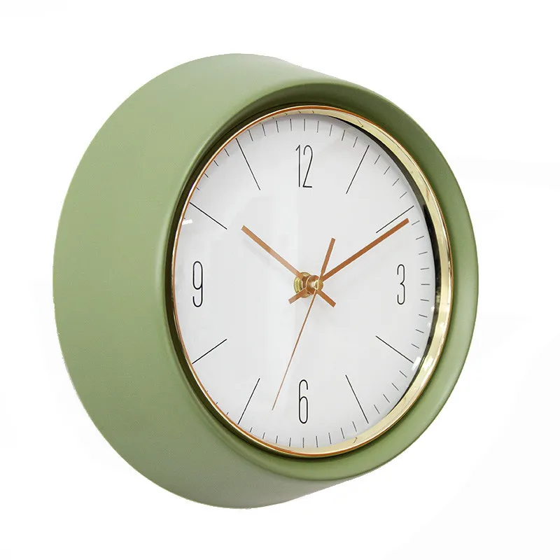 Настенные часы в скандинавском стиле SC545 зеленые 3d-часы с современным дизайном