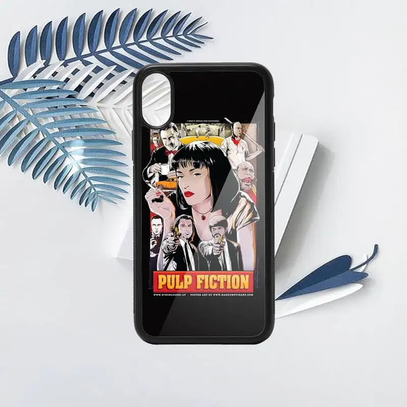 

PULP FICTION MOVIE POSTER Phone Case TPU For iPhone X XR XS 11 12 mini Pro MAX 6 6S 7 8 Plus SE 2020