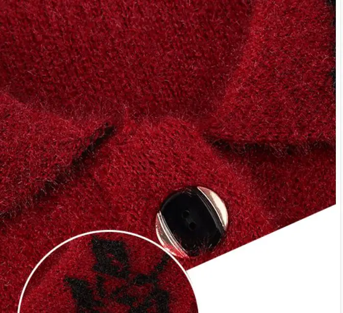

2020 Women New style fashion Long sleeve Cardigan mother grandma Sweater coat