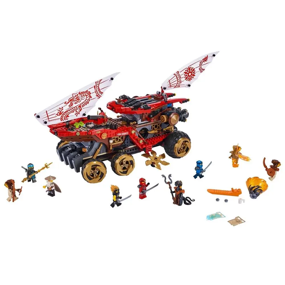 

Ninjagoe Movie Bricks 858pcs Building Blocks Land Bounty toys for Childrens gift