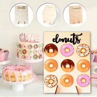 donuts stand donut wall display holder wedding decoration birthday party supplies baby shower wood donut holder party decoration