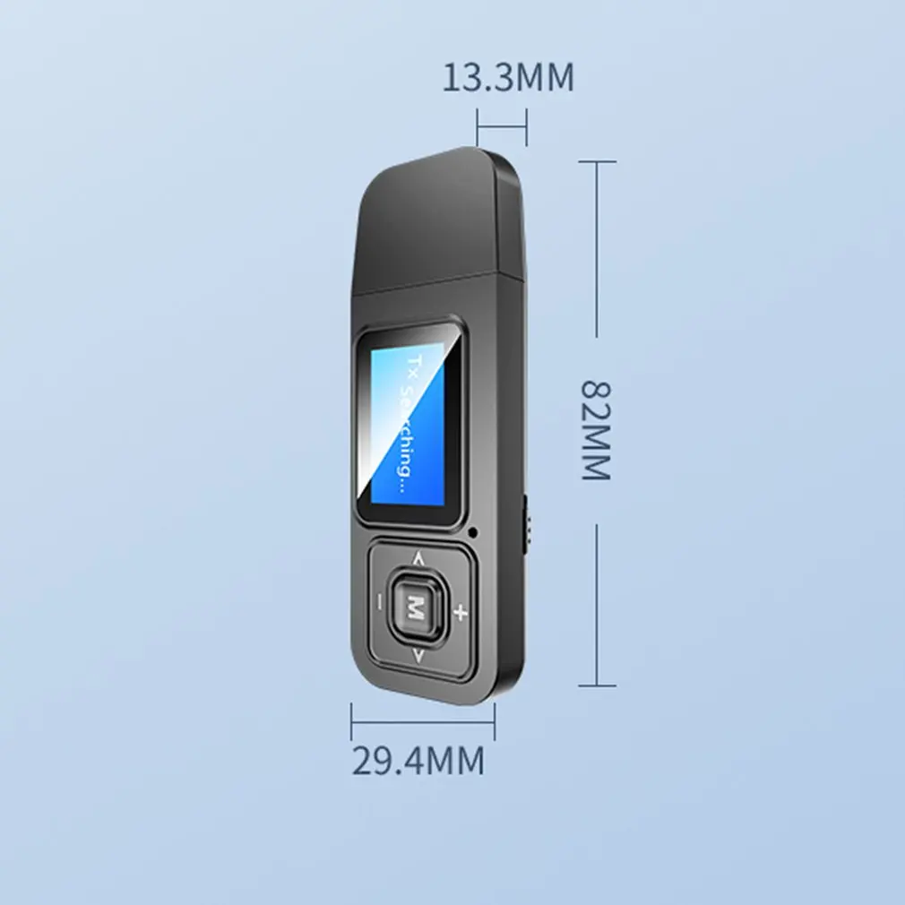 

USB Wireless 5.0 Receiver Transmitter Audio Adapter LCD Display 3.5mm AUX Wireless Stereo Music Adapter