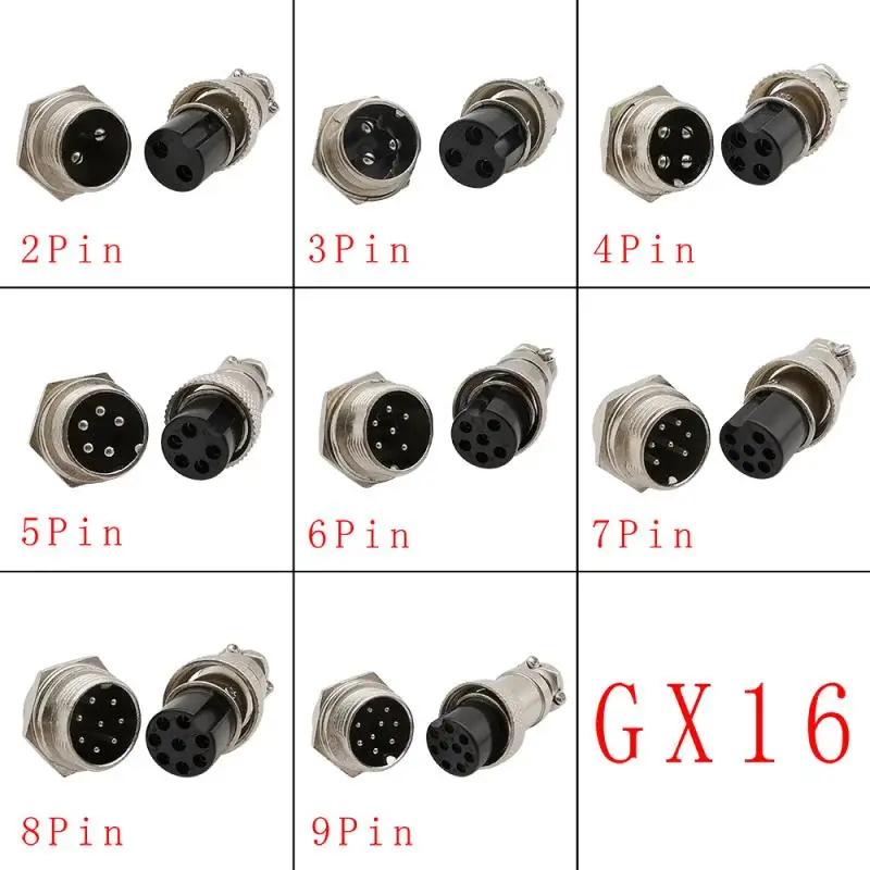 1 шт. GX16 2-контактный 3-контактный 4-контактный 5-контактный 6-контактный