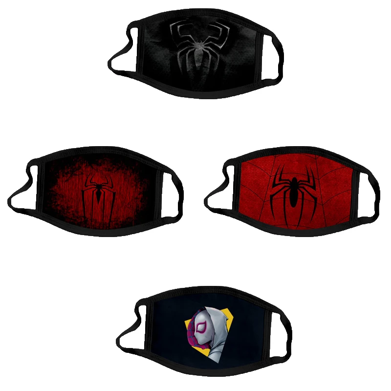 4 шт./компл. Детские маски с супергероями marvel защитные хлопковые изображением