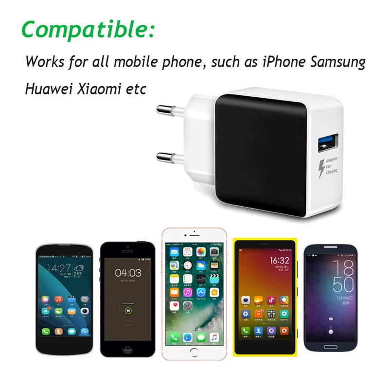 

HKHUIBANG usb charger QC3.0 quick charger for iPhone/ Samsung / Huawei / Xiaomi /mobile phone charger wall adapter fast charger