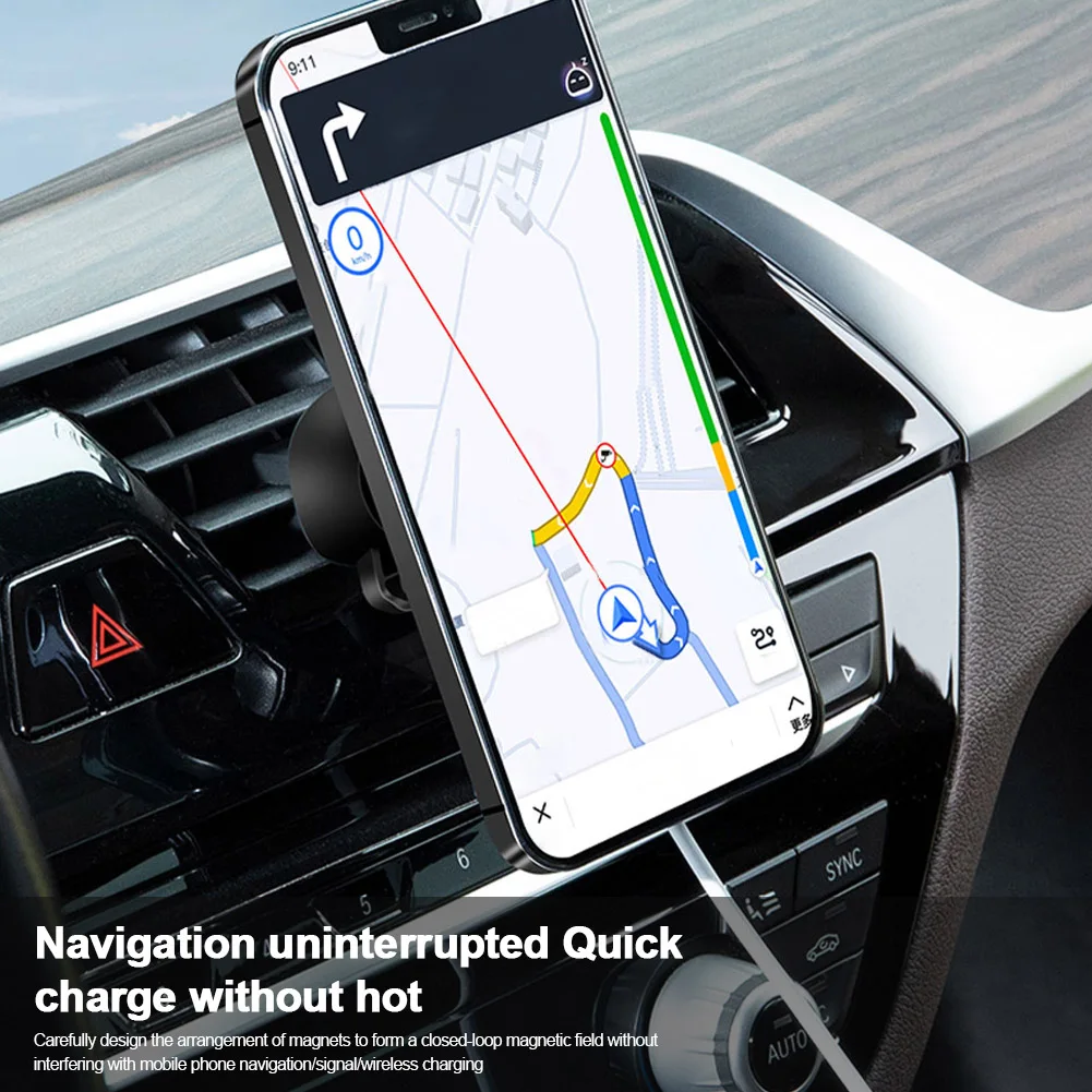 

New 10 W Magnetic Wireless Car Charger Infrared Induction Mobile Phone Most Models On The Market Universal Dropshipping Hot Sale