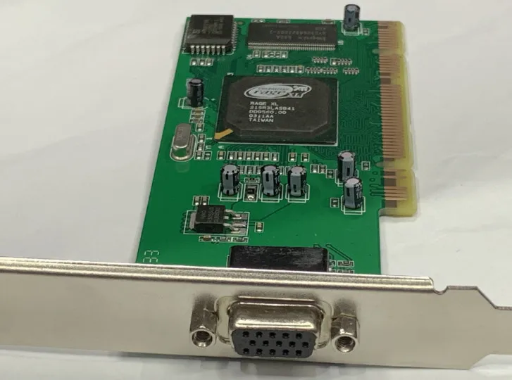 Видеокарта "E ZHOU" EZRCPCI-V01 PCI, карта трейлера ATI Rage XL 8 MB, карта VGA