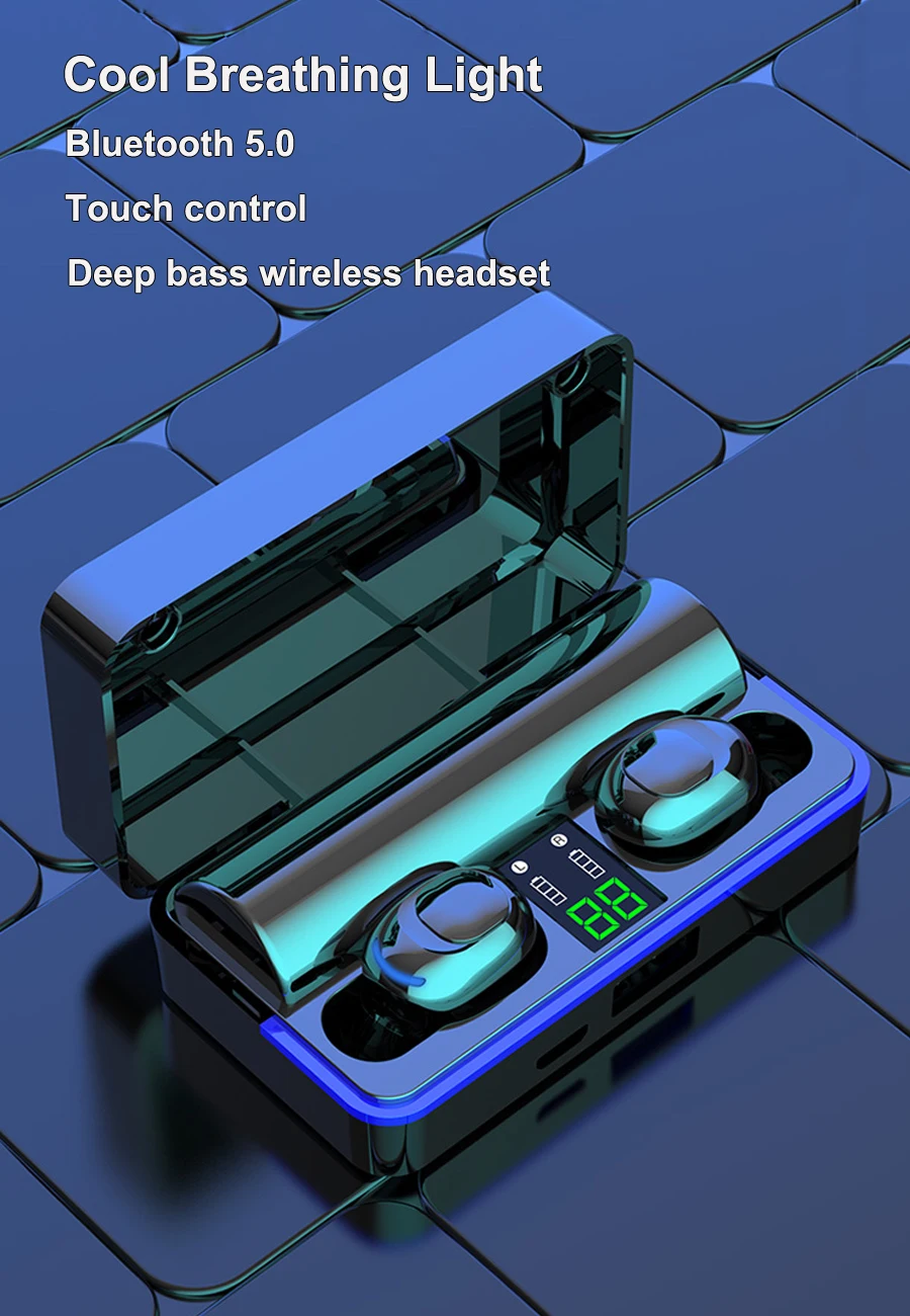 Tws 5,0 Bluetooth наушники беспроводные наушники Hifi 6D бас стерео гарнитура с шумоподавлением свободные руки бинауральные наушники