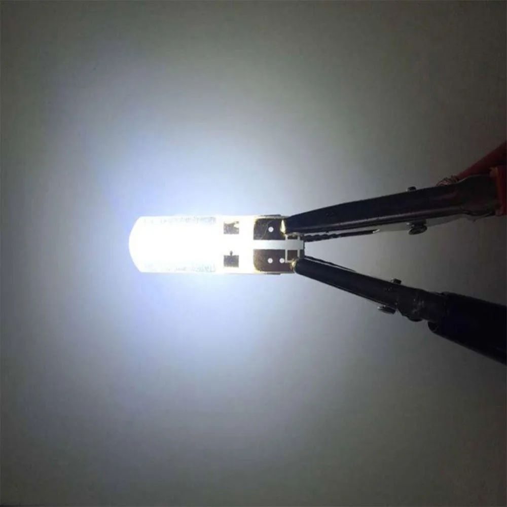 Комплект из 2 предметов прочные W5W T10 авто светодиодный светильник AC/DC 12V