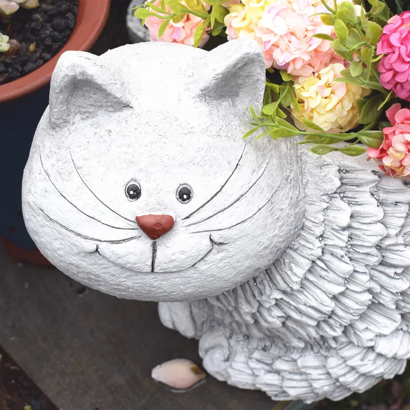 Декоративное растение для сада двора кошки креативный милый цветочный горшок