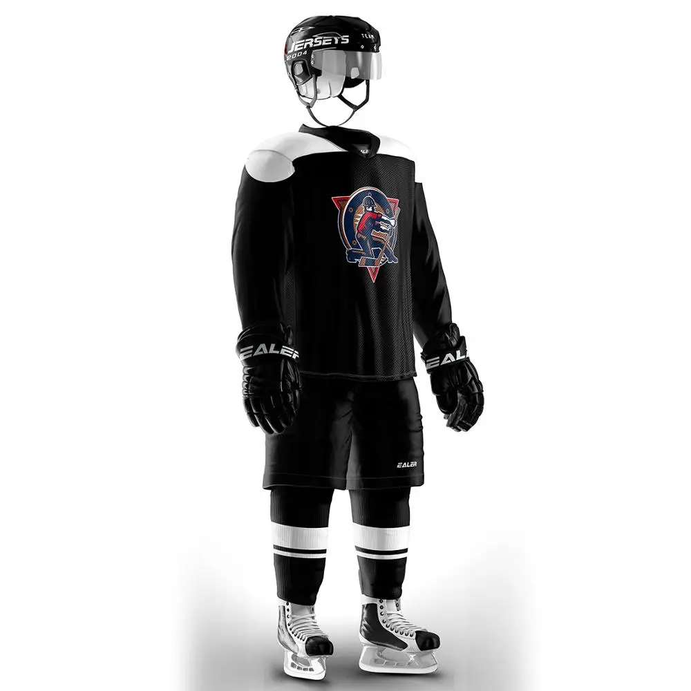 EALER Free Shipping Vintage Ice Hockey Training Jerseys Set Print Oilers Logo Spot Cheap high quality H6100-9 | Спорт и развлечения