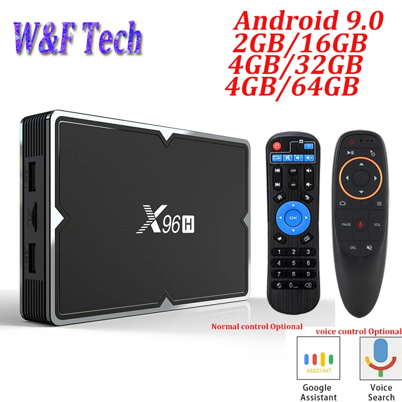 X96H Smart tv BOX Android 9,0 4 ГБ 32 ГБ 64 Гб Allwinner H603 1080P 4K wifi медиаплеер Netflix Youtube 2 Гб 16 Гб телеприставка