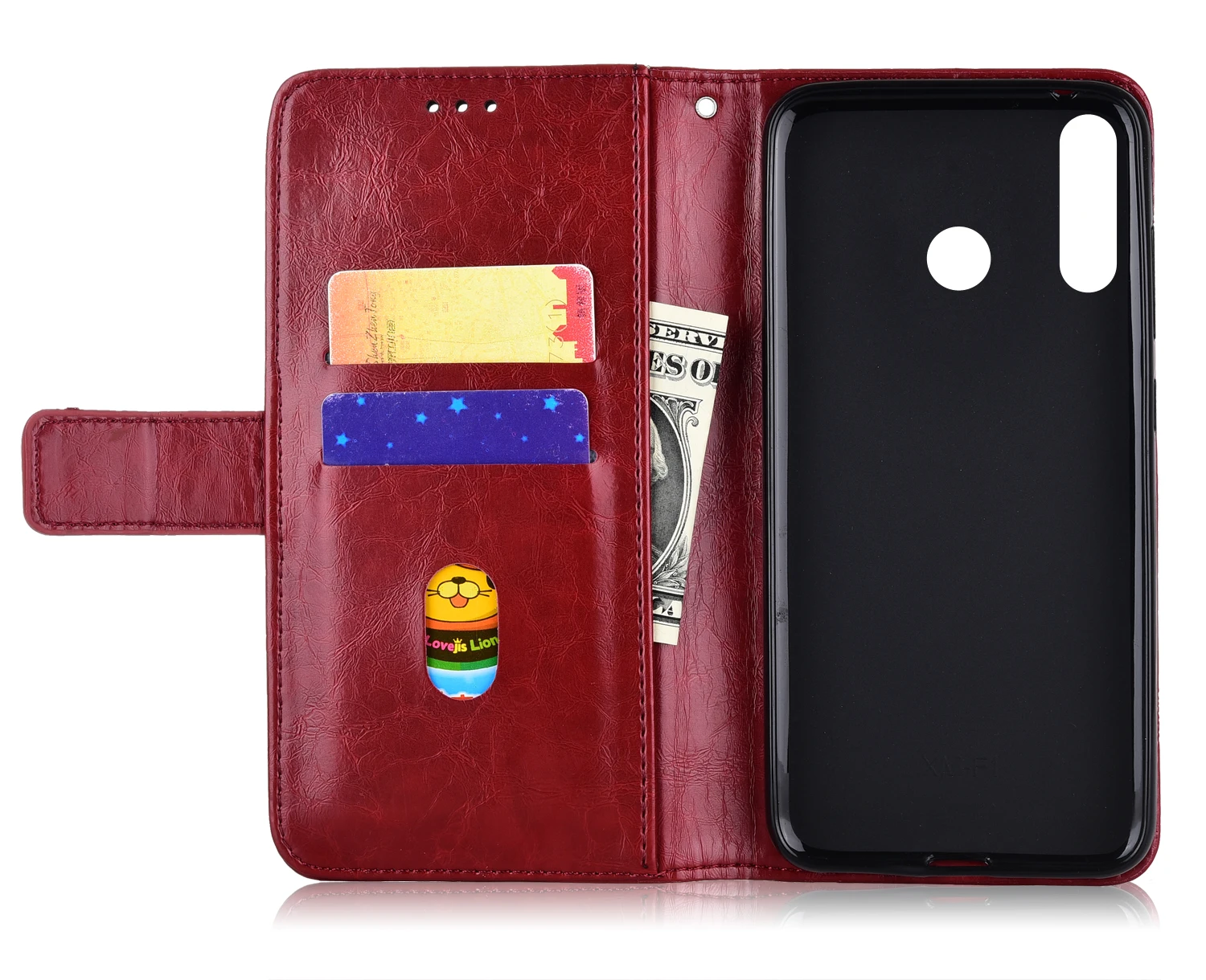 Кожаный чехол-бумажник с откидной крышкой для Huawei P30 Lite чехол P30Lite задняя крышка