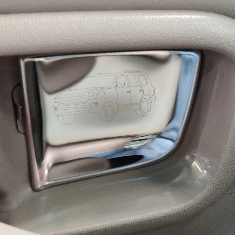 Хромированные накладки чашки под внутренние салонные ручки открывания дверей из