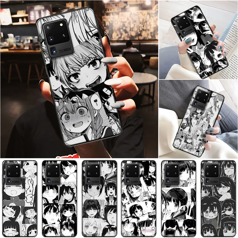 

Cute Kawaii Japanese Girl Phone Case For Samsung Galaxy S10 S9 S8 S20 Plus Lite Ultra S20 FE S10E Carcasa Funda Soft TPU Coque