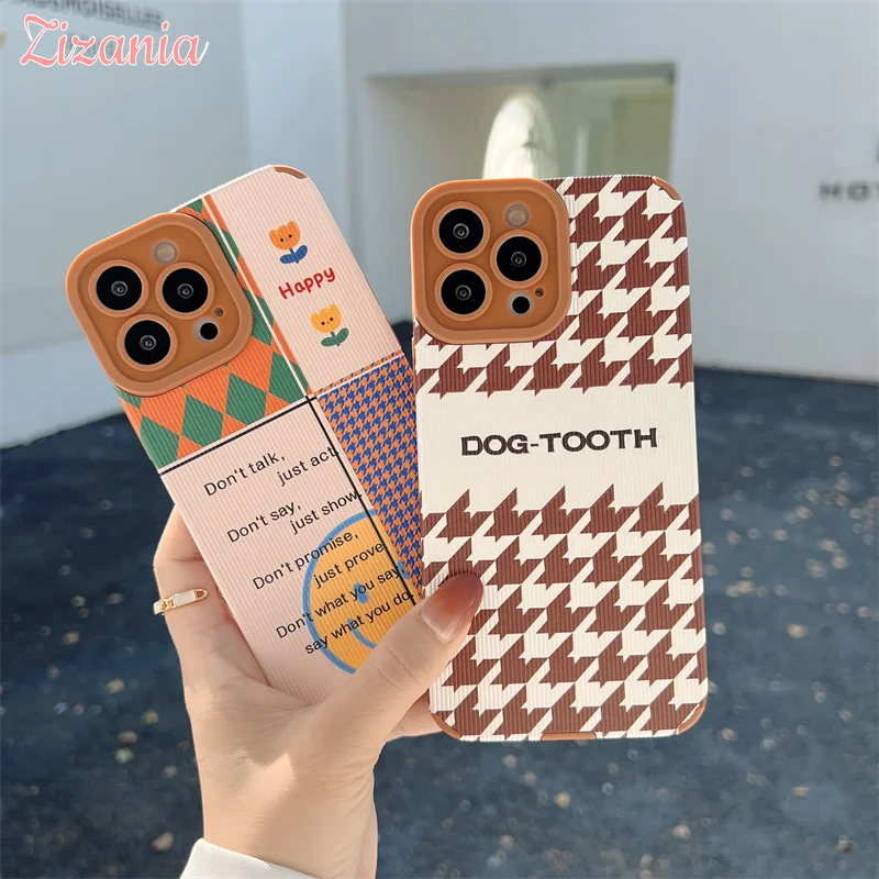 

Fashion Cute Cartoon Smiley Hit the color Phone Case For iPhone 13 12 11 Pro XS Max X XR 7 8 Plus shockproof Cover Girl Hot Sale