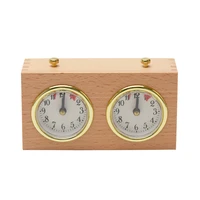 board game wooden tournament accurate countdown mechanical multifunction analog competition chess clock timing tools portable