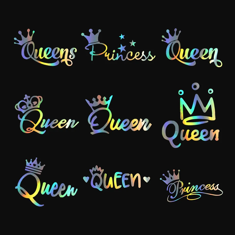 Виниловые автомобильные наклейки QUEEN ON BOARD декоративные аксессуары для украшения