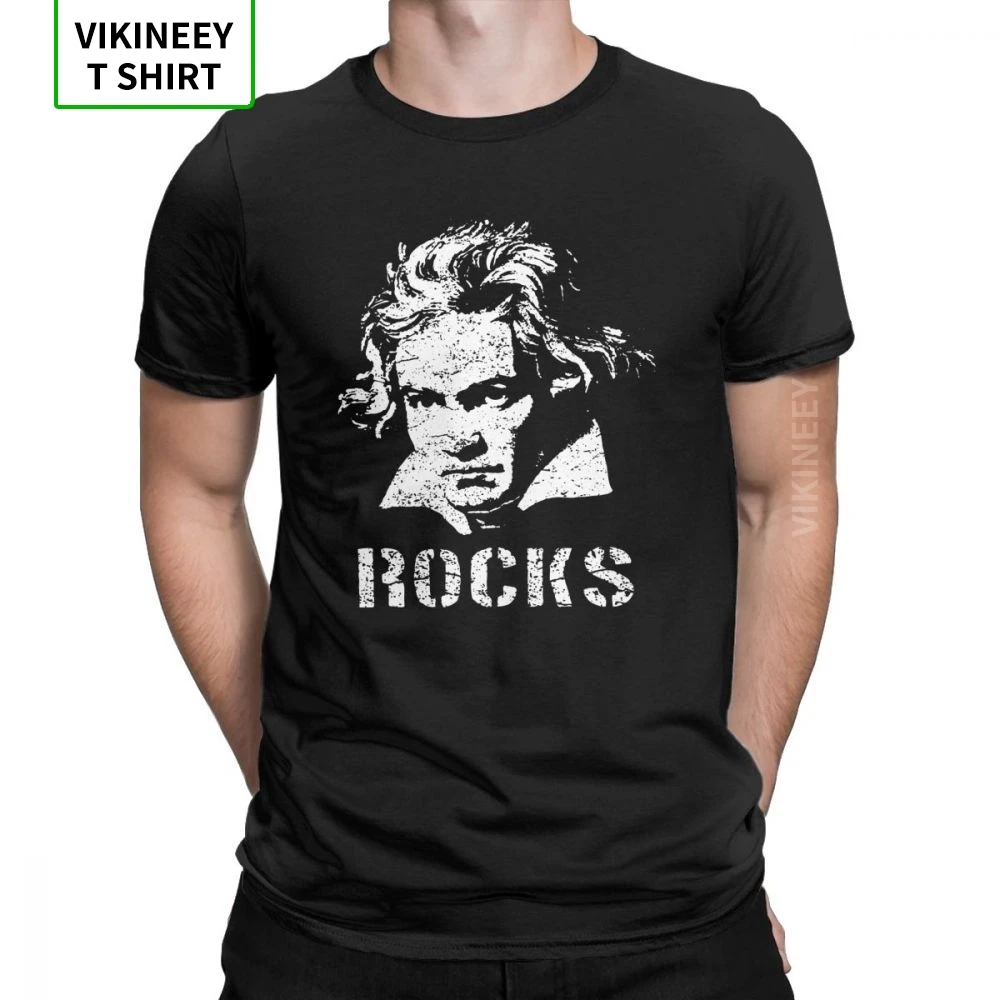 Бетховен Awesome футболки для мужчин классической музыки кларнет металлические