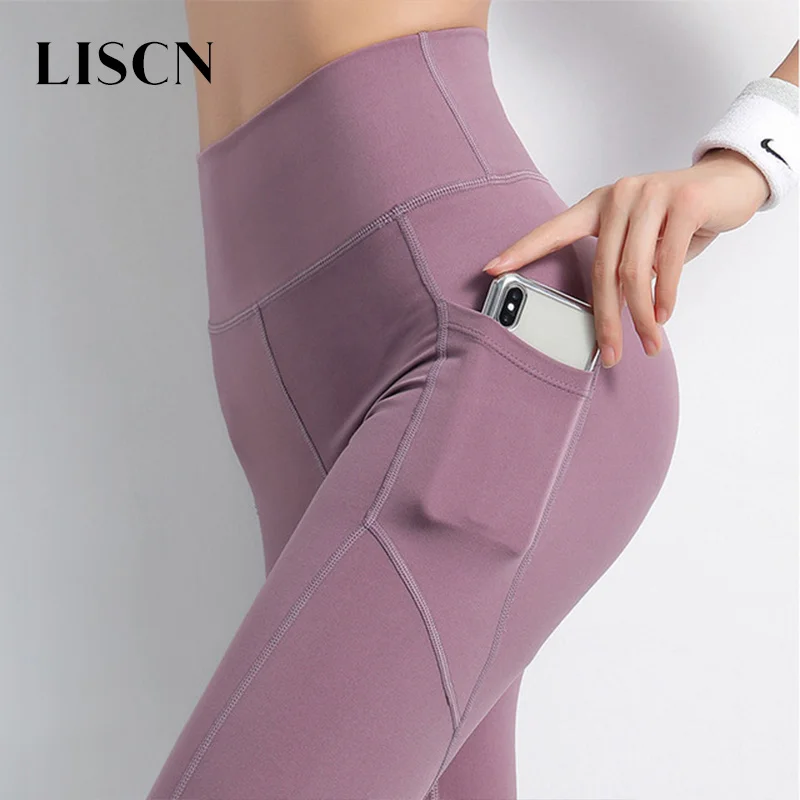 LISCN леггинсы для тренажерного зала Бесшовные штаны йоги с акулой женские