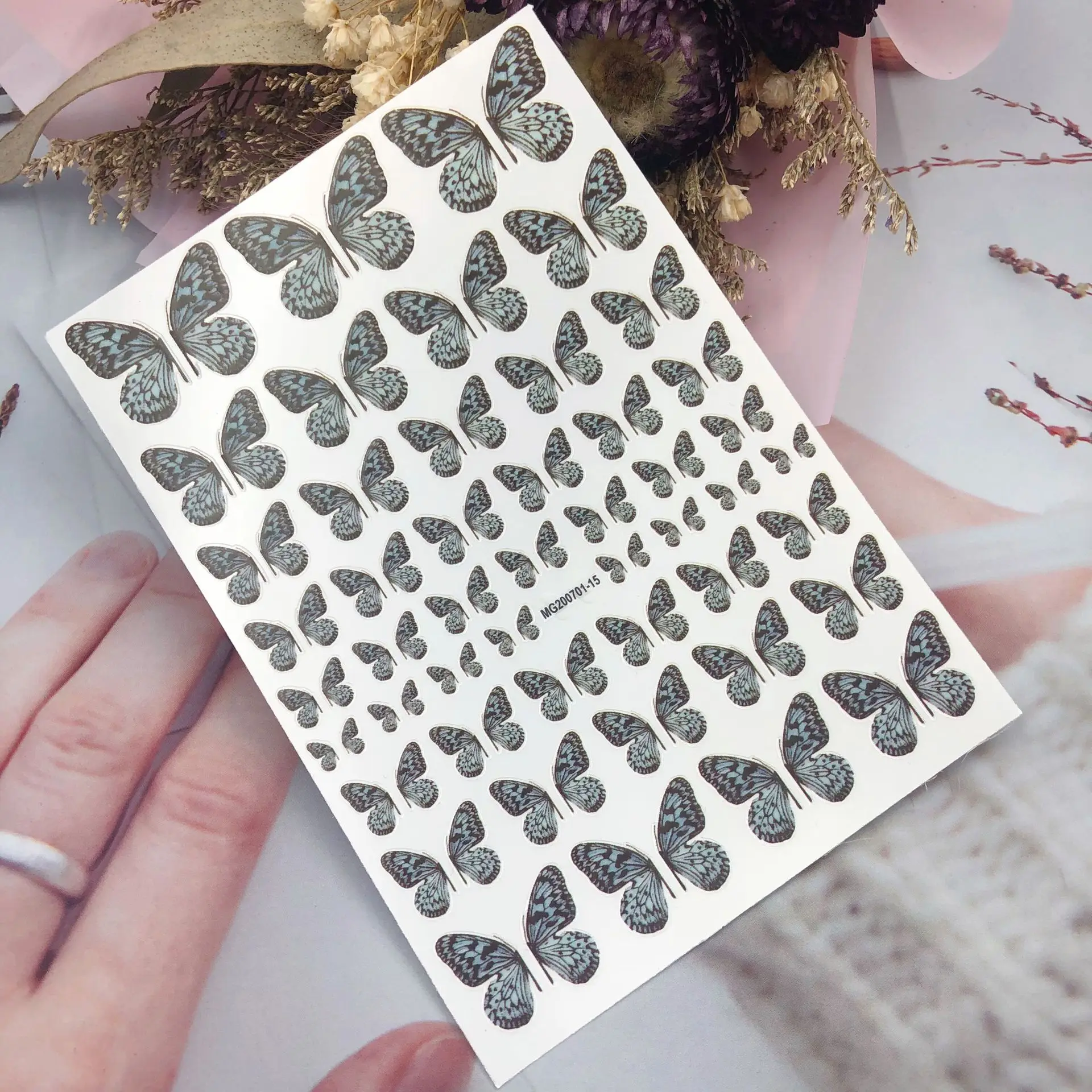 Стильные 3d наклейки для ногтей в японском стиле сделай сам Лидер продаж тонкие